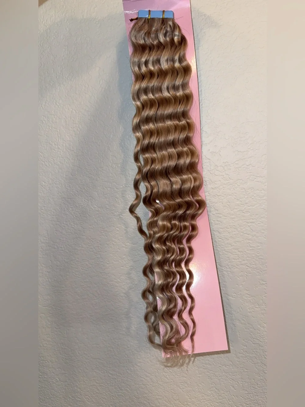 Yotty 18Inch 45cm Tape-in Curly Hair Extensions Seamless Tape Weft Remy Human Ha